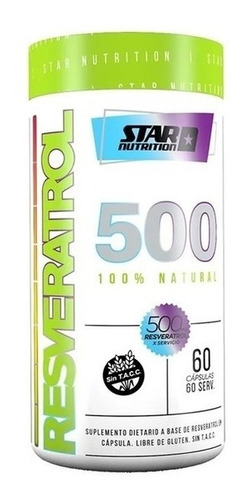 Resveratrol 500 X 60 Caps Star Nutrition Fctr