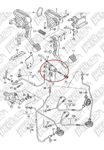 Imagem 4 de 4 de Cilindro Mestre Da Embreagem Audi A3 S3 2006-2015 Original