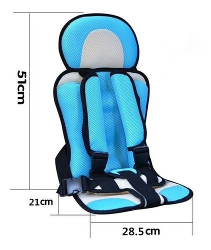 Imagen 3 de 7 de Asiento De Seguridad Para Bebé Coche Silla Niño Portátil