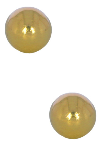 Aretes Oro Amarillo 14k Bola Med Dormilona Stellina