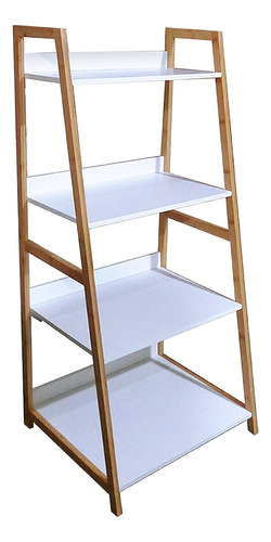 Estantería Organizador 4 Pisos Nórdico 51x44x111.5cm Madera.