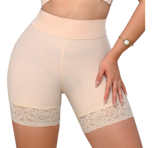 Faja Short Media Pierna GlĂșteo Invisible | Realce Natural Beige 2xl