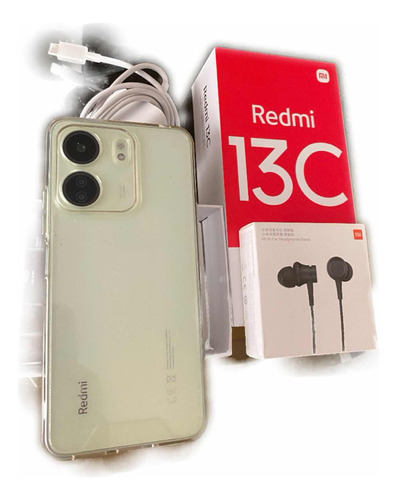 Celular Redmi 13 C 256 Gb Color Blanco Incluye Case/audifono
