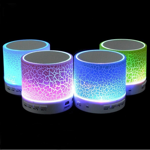 Imagen 1 de 5 de Mini Parlante Bluetooth Led Manos Libres Micro Sd Aux