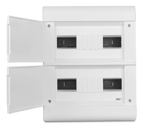 Quadro Embutir Steck 24 Disj Barramento 2 Fases Neutro/terra