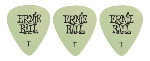 Palheta Ernie Ball Fina 0,46mm Fluorescente 3 Unidades