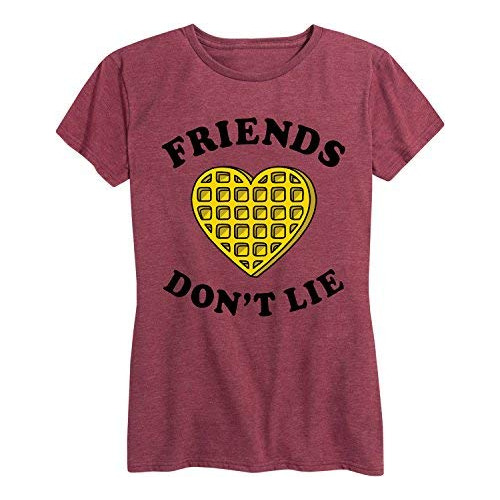 Camiseta Mujer Mentira Amigos Waffle