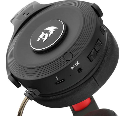 Imagen 7 de 8 de Auriculares Gamer Inalámbricos Redragon Pelops H818 Negro