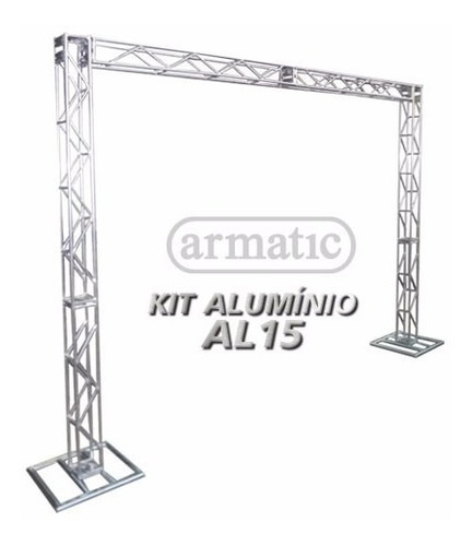 Treliças Kit Trave Box Truss Al15 Alumínio 2,5/3m Armatic