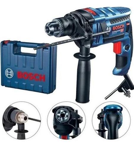 Furadeira Martelete Impacto 13mm Bosch Gsb 16 Re 850w 110v