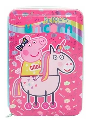 Cartuchera Peppa Pig Unicornio Cresko Pp054