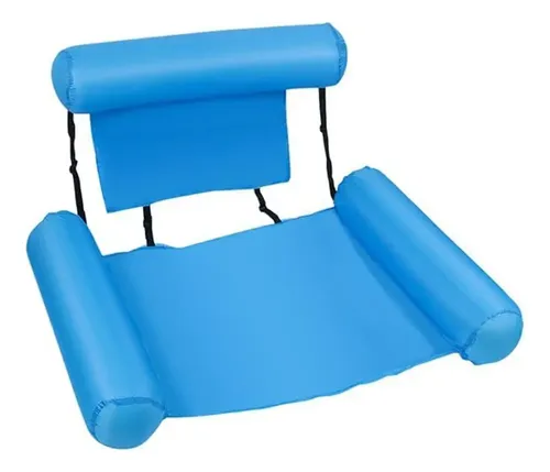 Pack De 3 Sillas Inflables De Campo Para Agua - Tumbonas De Colores Puros, Ideales Para Piscina, Lago O Playa, Soportan Hasta 300 Libras