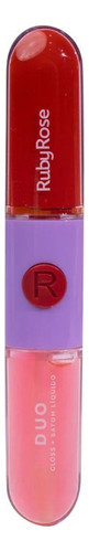 Batom E Gloss Líquido Duo - Todas As Cores - Ruby Rose