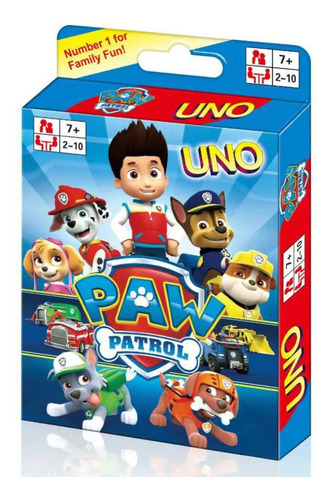 Cartas Uno Clasico Paw Patrol Juego De Mesa