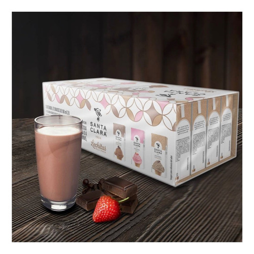 Leche Deslactosada Santa Clara 27 Lechitas De 180ml C/u