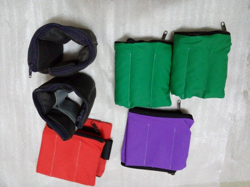 Imagen 3 de 4 de Kit De Tobilleras Con Peso 500grs C/u