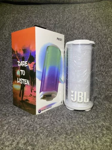 Parlante Jbl Pulse 5 Oem Portátil Con Bluetooth Waterproof Color Blanco