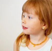 Comprar Collar De Ámbar Báltico Para Bebés Con Dije De Ámbar