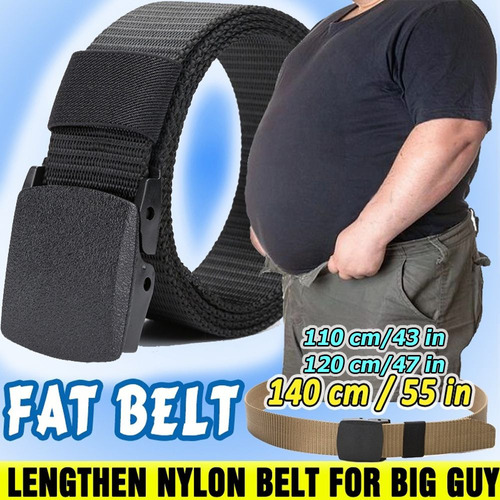 Cinturón De Nylon Para Hombre Gordo, Cintura Táctica Para Ex