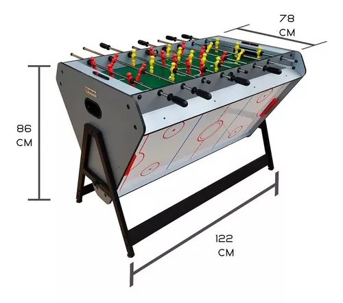 Mesa De Jogos 3x1 Feel Totó(pebolim), Hóquei De Mesa ,sinuca - R