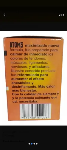 Pack 3 Cremas Atom3 Desinflamantes