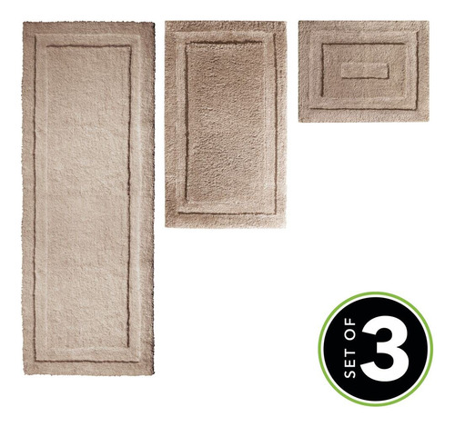 Mdesign Alfombra Baño Microfibra Poliester Suave Para Bañera