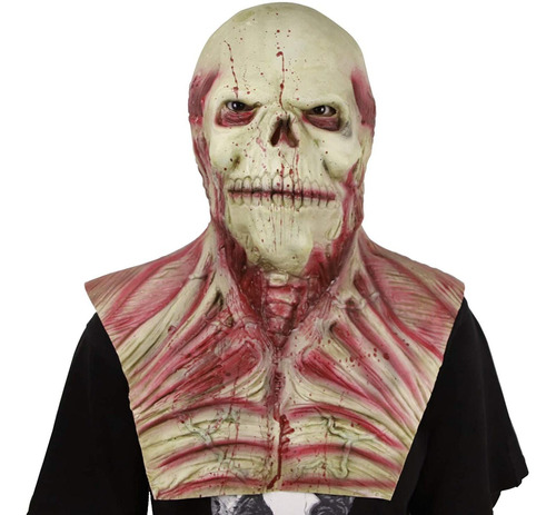 Cráneo Esqueleto Máscara Hueso Halloween Traje Latex ...