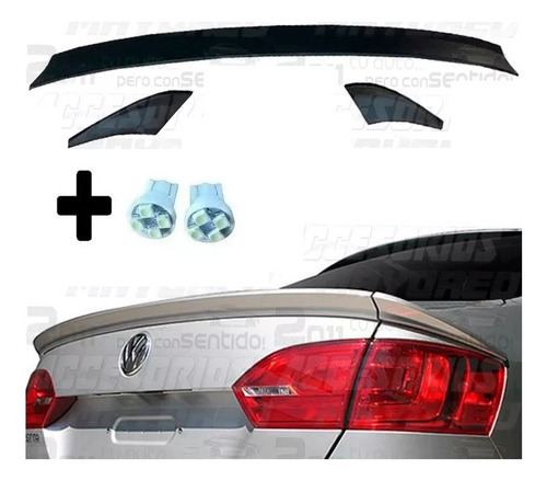 Spoiler Aleron Cajuela Flush 3 Pzas Jetta Mk6 Incluye Regalo