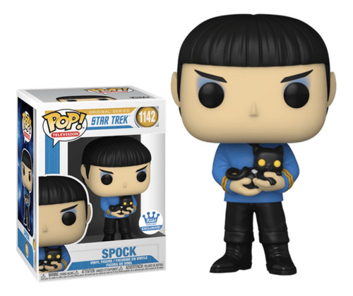 Spock W/cat Funko Pop 1142 Star Trek Exclusivo Original Tv