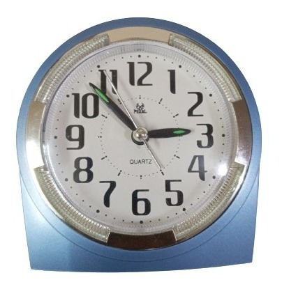 Reloj Despertador Analogico Color Azul