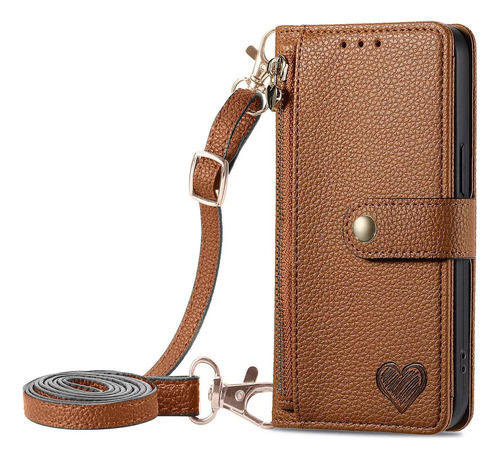 A Funda De Piel Tipo Cartera Con Ranura Para Tarjetas Y