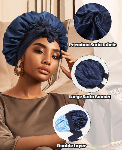Gorro De Seda Satinado Para Dormir, Gorro De Dormir De Seda