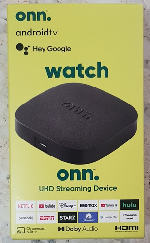 Imagen 1 de 10 de Onn Android Tv Uhd Streaming Nuevo !!!