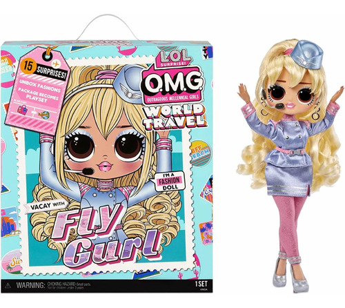 Lol Omg World Travel Fly Gurl Fashion Doll 15 Sorpresas