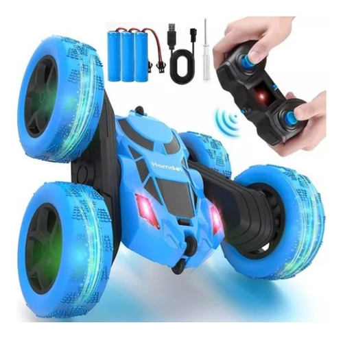 Carro Control Remoto Recargable Rotación De 360° Para Niños