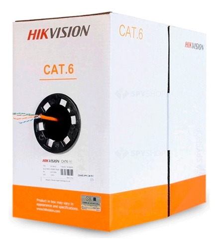 Cable De Red Cat6 Utp 100% Cobre Ignífugo Hikvision 