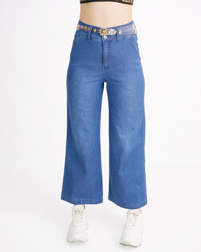 Pantalon Denim Palazzo Monalisa Girls 