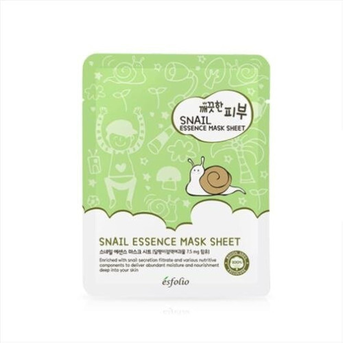 Esfolio Snail Essence Mask Sheet Caja 10 Pzs Skin Mask
