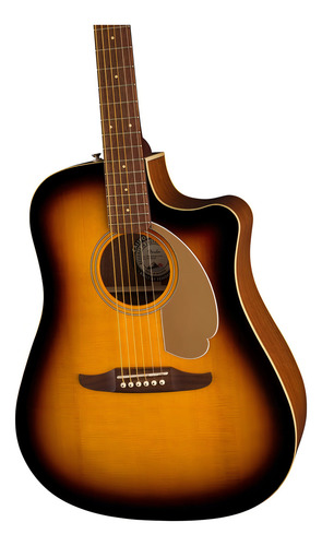 Fender | 097-0713-503 | Guitarra Acústica Redondo Player Sb Color Marrón Claro Material Del Diapasón Arce Orientación De La Mano Diestro
