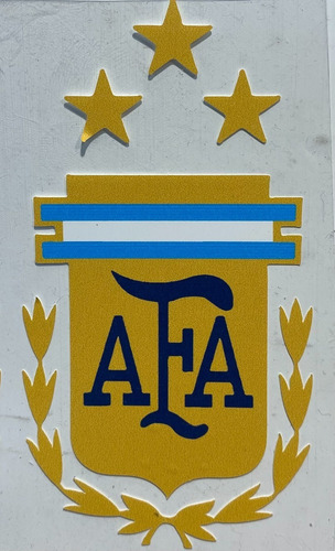 Escudo Afa 3 Estrellas Grandes X2 Uni. Vin Impreso Termo