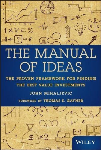 The Manual Of Ideas : The Proven Framework For Finding The Best Value Investments, De John Mihaljevic. Editorial John Wiley And Sons Inc, Tapa Dura En Inglés