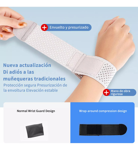 Par Polainas Munequeras Gym Elastic Crossfit Transpirables