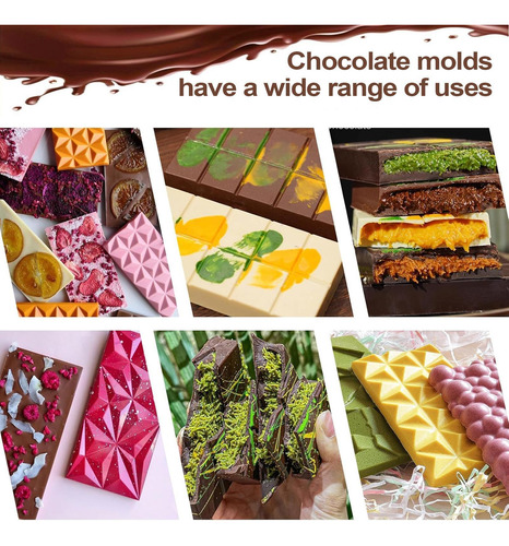 Molde De Chocolate Profundo Molde De Barras De Chocolate Tra