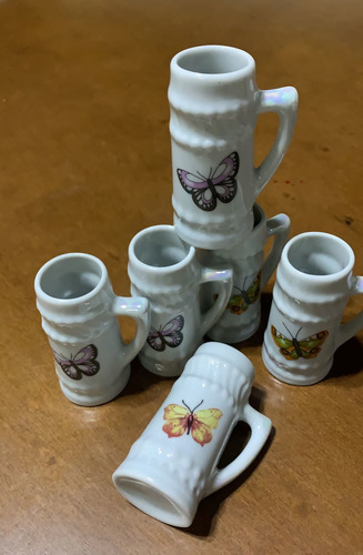 Imagem 3 de 3 de Kit 6 Canecas Chopp Submarino Porcelana Com Salmo