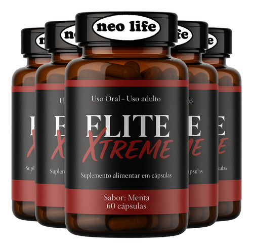 1 Elitextreme 60 Caps Original - Envio Rápido - Loja Oficial Chega Amanha