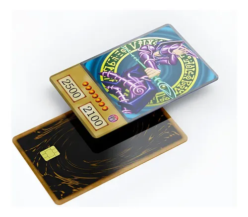 Kit Adesivo Cartão Credito Frente E Verso Yu-gi-oh Cartas