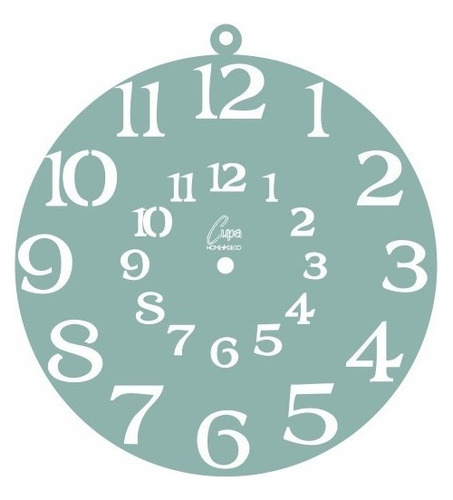 Stencils Decorativo Reloj 50x50