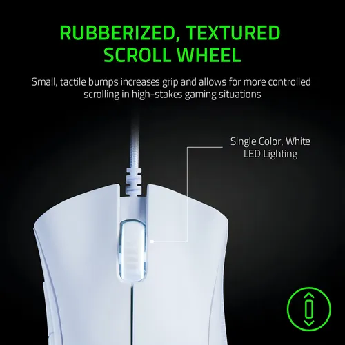 Mouse Razer, Blanco/5 Botones/con Cable/6400 Dpi