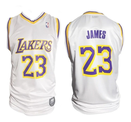 Imagen 3 de 7 de Camiseta Para Niños Oficial Nba A Lakers Lebron James 23