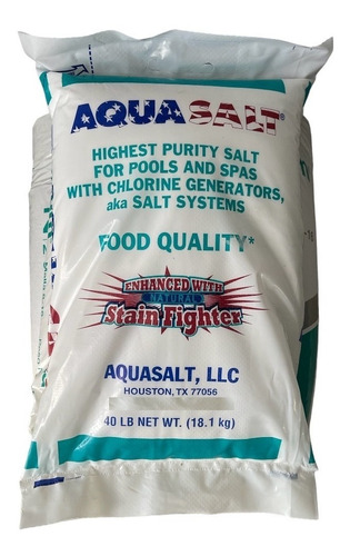 Sal En Grano Aqua Salt Especial Cloradores Salinos Alberca